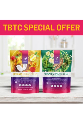 1 x Organic Daily Greens & 1 x Organic Hydrate Plus - Special offer, usual SRP £89.98